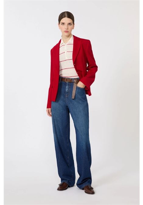 Giacca monopetto in jersey piquet MAX MARA Studio | 2616911021600002